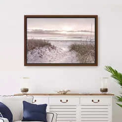 Kirklands Home Framed Art|Beach Morning Blessing Framed Canvas Art Print
