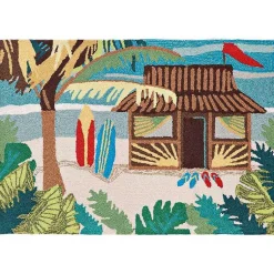 Kirklands Home Doormats|Beach Shack Scatter Rug Multi