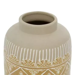 Online Beige and Yellow Acanthus Print Vases, Set of 2 Vases