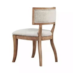 Kirklands Home Dining Chairs|Beige Curved Back Dining Chairs, Set of 2 White