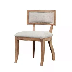 Kirklands Home Dining Chairs|Beige Curved Back Dining Chairs, Set of 2 White