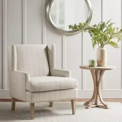 Kirklands Home Accent Chairs|Beige Decker Martha Stewart Accent Chair Brown