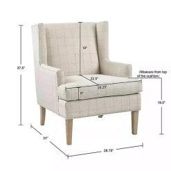 Kirklands Home Accent Chairs|Beige Decker Martha Stewart Accent Chair Brown