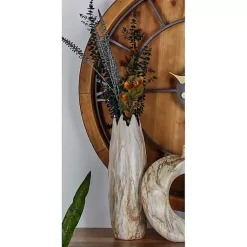 Best Beige Stoneware Jagged Vase, 20 in. Vases