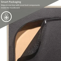 Kirklands Home Beds & Headboards|Beige Tufted Low Profile Platform Queen Bed Tan