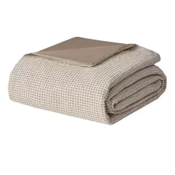 Kirklands Home Duvets|Beige Waffle Weave 3-pc. Queen Duvet Cover Set Tan
