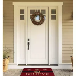 Clearance Believe Santa Doormat Outdoor Christmas Decorations