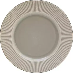 Kirklands Home Dinnerware|Betsy Taupe Ribbed 16-pc. Dinnerware Set Tan