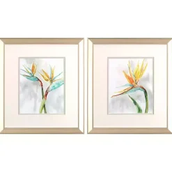 Kirklands Home Framed Art|Bird of Paradise Framed Art Prints, Set of 2