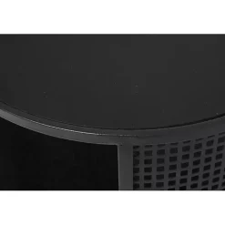 Kirklands Home Accent & End Tables|& Gold Metal Mesh Round Accent Table Black