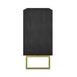 Kirklands Home Cabinets & Sideboards|Black & Ivory Sunburst 4-Door Sideboard