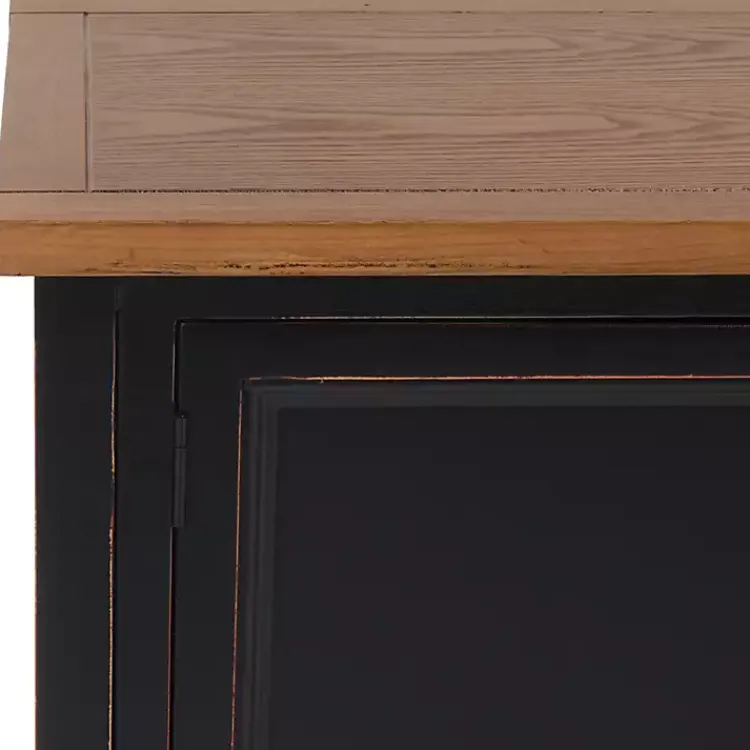 Kirklands Home Cabinets & Sideboards|& Oak 4-Drawer Charlotte Sideboard Black