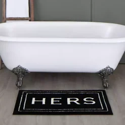 Kirklands Home Bathroom Rugs|& White Black