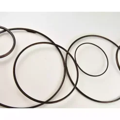 Kirklands Home Wall Plaques|Abstract Circle Chain Wall Plaque Black