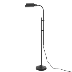 Kirklands Home Floor Lamps|Adjustable Height Pharmacy Floor Lamp Black