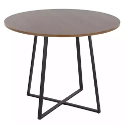Kirklands Home Dining Tables|Black and Canary Cosmo Round Dining Table Brown