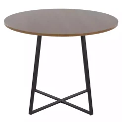 Kirklands Home Dining Tables|Black and Canary Cosmo Round Dining Table Brown