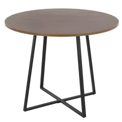 Kirklands Home Dining Tables|Black and Canary Cosmo Round Dining Table Brown