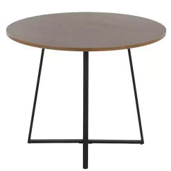 Kirklands Home Dining Tables|Black and Canary Cosmo Round Dining Table Brown