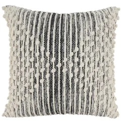 and Cream Striped Diamond Pillow Cover Pillows