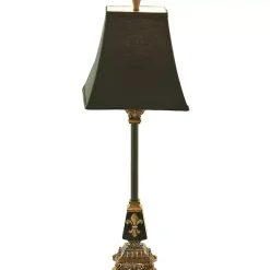 Kirklands Home Buffet Lamps|and Gold Fleur De Lis Buffet Lamp Black