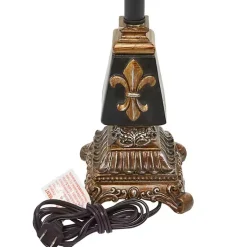 Kirklands Home Buffet Lamps|and Gold Fleur De Lis Buffet Lamp Black