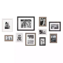 Kirklands Home Gallery Wall Frames|Black and Gray 10-pc. Gallery Wall Frame Set