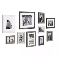 Kirklands Home Gallery Wall Frames|Black and Gray 10-pc. Gallery Wall Frame Set