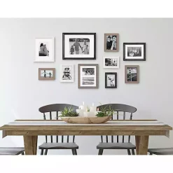 Kirklands Home Gallery Wall Frames|Black and Gray 10-pc. Gallery Wall Frame Set