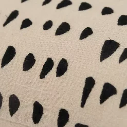 Outlet Black and Natural Animal Patterned Lumbar Pillow Pillows