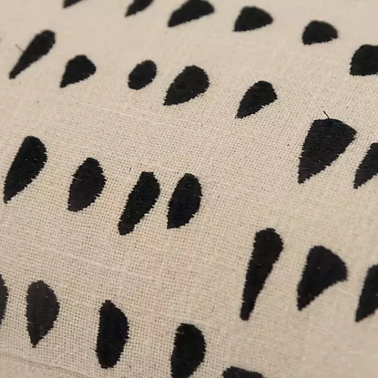 Outlet Black and Natural Animal Patterned Lumbar Pillow Pillows