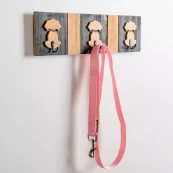 Kirklands Home Hooks|Black and Natural Wood Dog Hooks