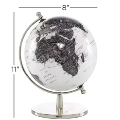 Discount Black and White Aluminum Globe Statues & Figurines