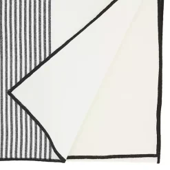 Kirklands Home Table Linens|Black and White Striped Table Runner