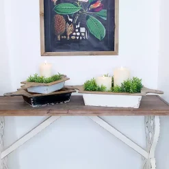 Online Black and White Wooden Base Bowls, Set of 3 Decorative Bowls & Jars