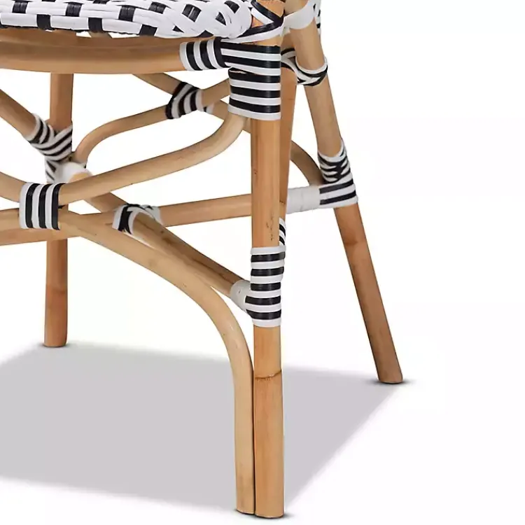 Kirklands Home Dining Sets|Black and White Woven 5-pc. Dining Set