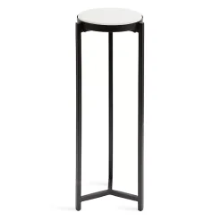 Kirklands Home Accent & End Tables|Angular Marble Accent Table Black