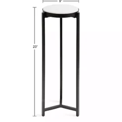 Kirklands Home Accent & End Tables|Angular Marble Accent Table Black