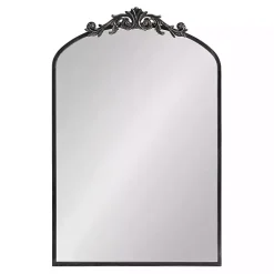 Kirklands Home Decorative Mirrors|Arendahl Arched Mirror, 24x36 in. Black