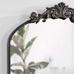 Kirklands Home Decorative Mirrors|Arendahl Arched Mirror, 24x36 in. Black