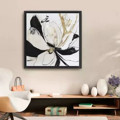Kirklands Home Framed Art|Black Bloom II Framed Canvas Art Print