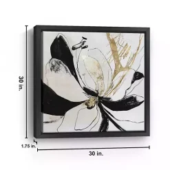 Kirklands Home Framed Art|Black Bloom II Framed Canvas Art Print