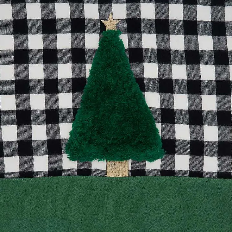 Kirklands Home Table Linens|Black Buffalo Check Christmas Tree Table Runner