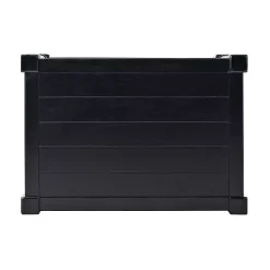 Kirklands Home Accent & End Tables|Carved Pinewood Farmhouse Accent Table Black