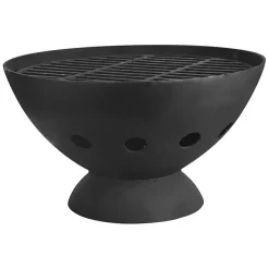 Kirklands Home Fire Pits|Cast Iron Grill Top Fire Pit Black