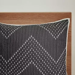 Kirklands Home Bedspreads & Coverlets|Chevron Full/Queen 3-pc. Coverlet Set Black