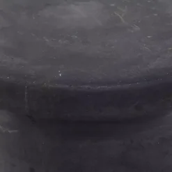 Kirklands Home Outdoor Tables|Clay Hourglass Accent Table Black