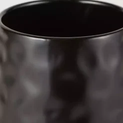 Kirklands Home Kitchen Storage|Dimpled Bamboo Canisters, Set of 2 Black