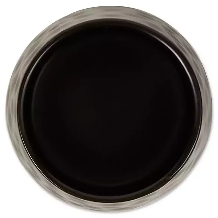 Kirklands Home Kitchen Storage|Dimpled Bamboo Canisters, Set of 2 Black