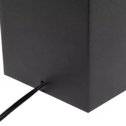 Kirklands Home Table Lamps|Faux Leather Charging Table Lamp Black